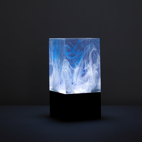 Handcrafted Resin LED Accent Lamp — 3 Designs | Ocean, Aurora, Solar