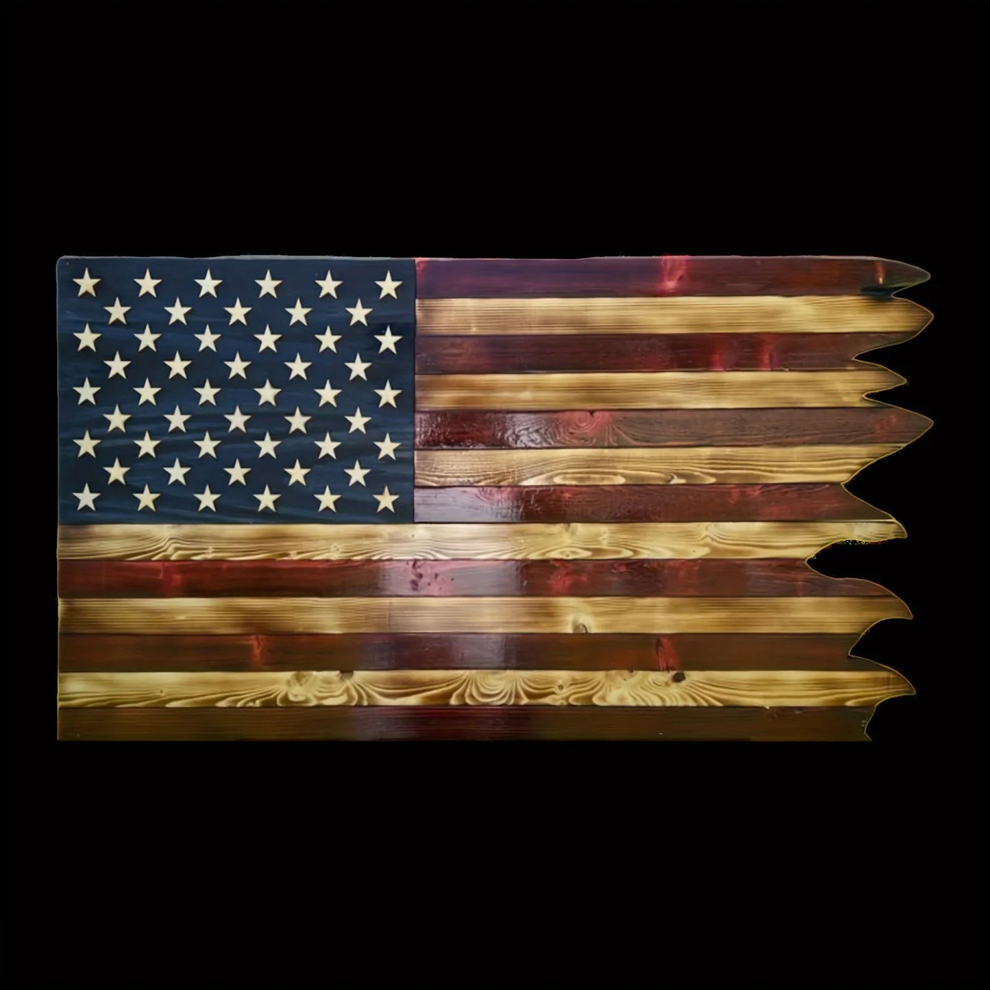 Wooden American Flag Wall Decoration