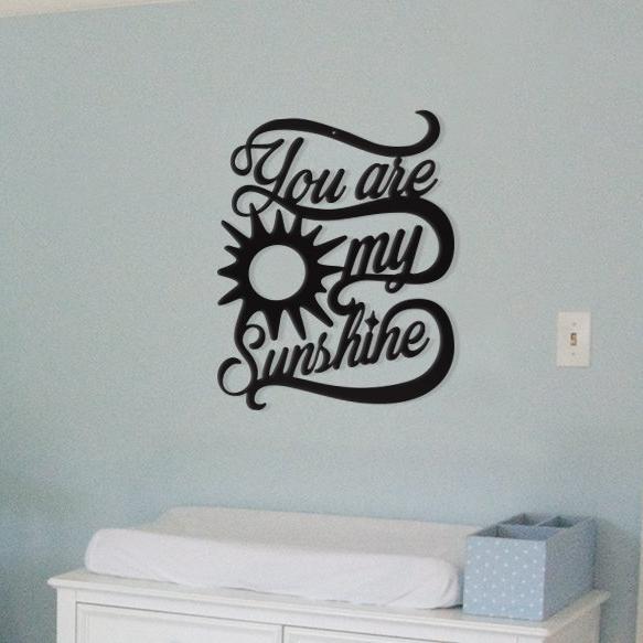 You Are My Sunshine — Metal Wall Art Sign | 12 in. x 16 in.