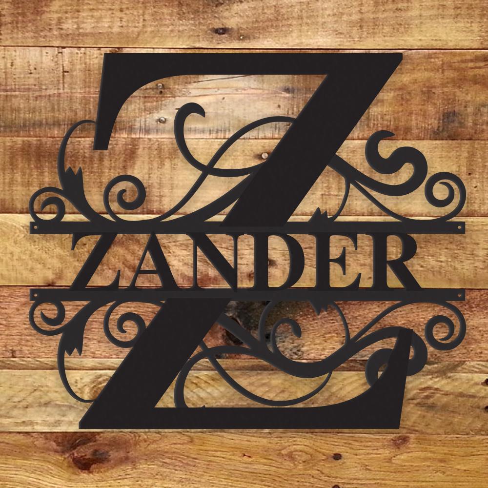 Personalized Family Monogram — Custom Metal Wall Art | 5 Sizes