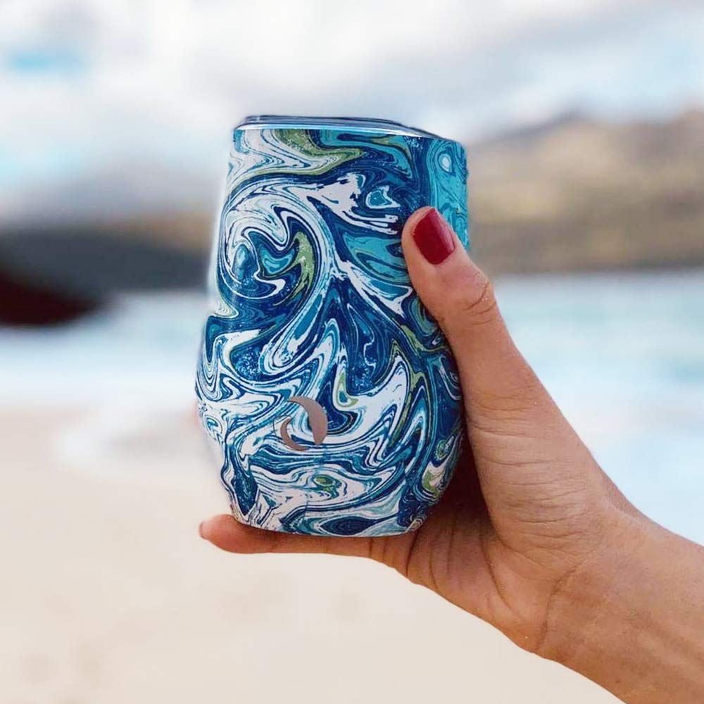 DRINCO® 12 oz. Insulated Stemless Wine Tumbler — Venice Swirl