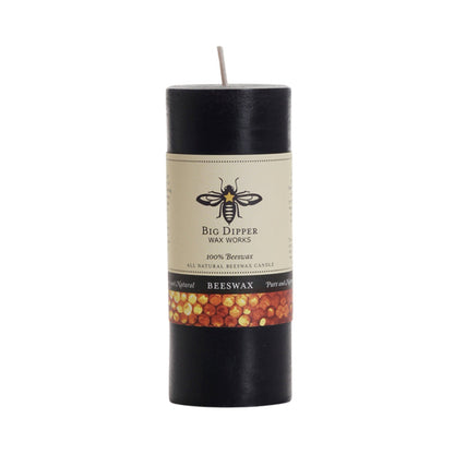 Pure Beeswax Pillar Candle — Big Dipper Wax Works | 3 Sizes, 6 Colors