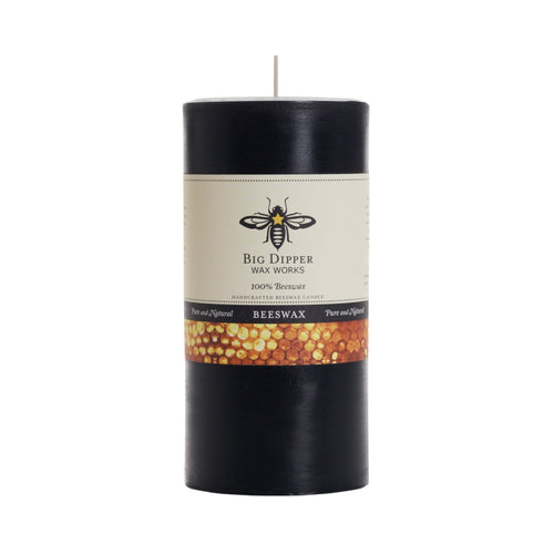 Pure Beeswax Pillar Candle — Big Dipper Wax Works | 3 Sizes, 6 Colors