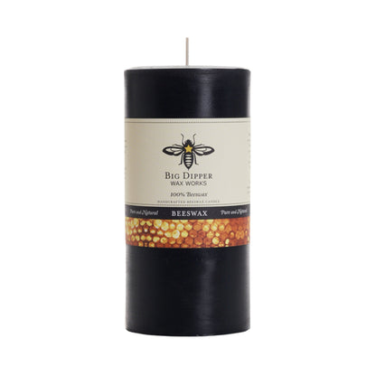 Pure Beeswax Pillar Candle — Big Dipper Wax Works | 3 Sizes, 6 Colors