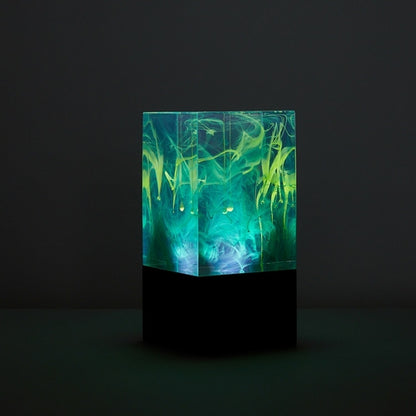 Handcrafted Resin LED Accent Lamp — 3 Designs | Ocean, Aurora, Solar