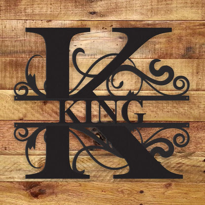 Personalized Family Monogram — Custom Metal Wall Art | 5 Sizes