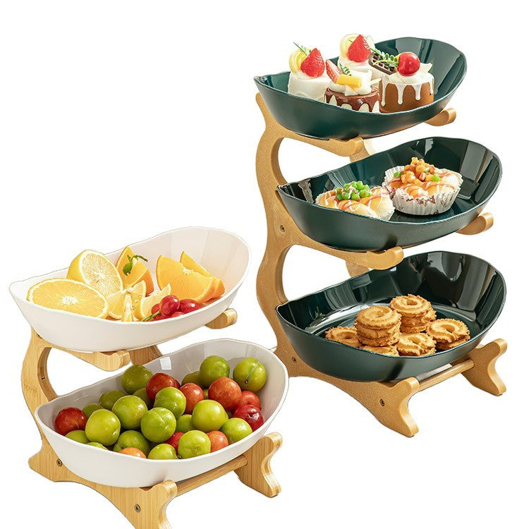 Multi-Tier Fruit & Snack Serving Plate
