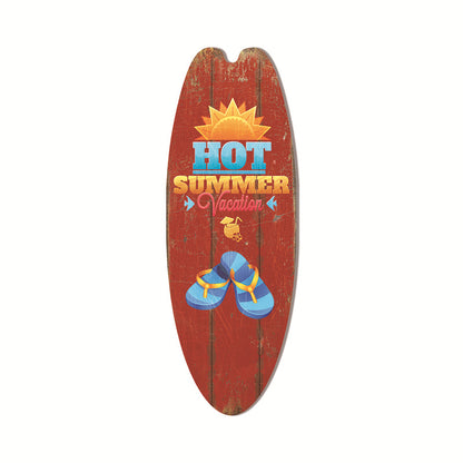 Coastal Surfboard Wooden Wall Hanging