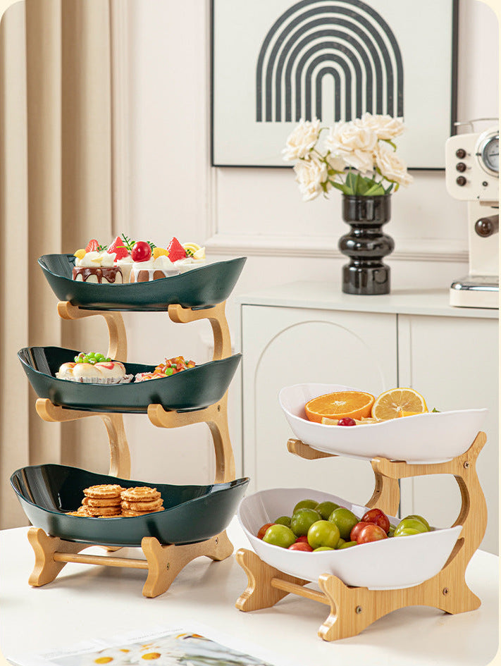 Multi-Tier Fruit & Snack Serving Plate