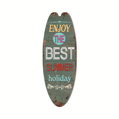 Coastal Surfboard Wooden Wall Hanging