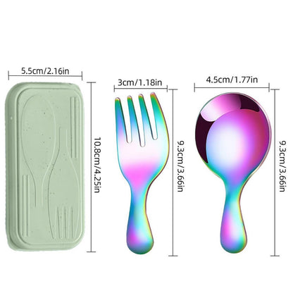 Portable Travel Flatware Set with Case