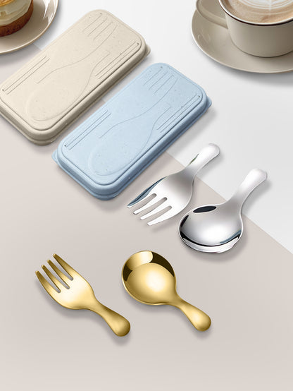 Portable Travel Flatware Set with Case
