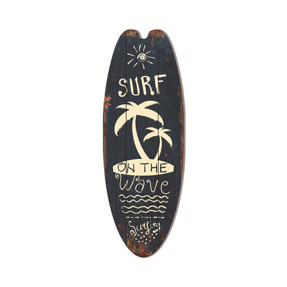 Coastal Surfboard Wooden Wall Hanging