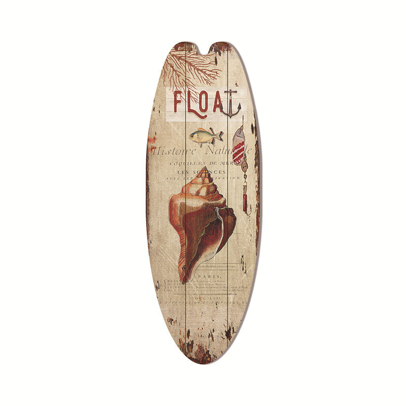 Coastal Surfboard Wooden Wall Hanging