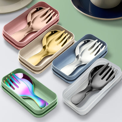 Portable Travel Flatware Set with Case