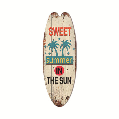 Coastal Surfboard Wooden Wall Hanging
