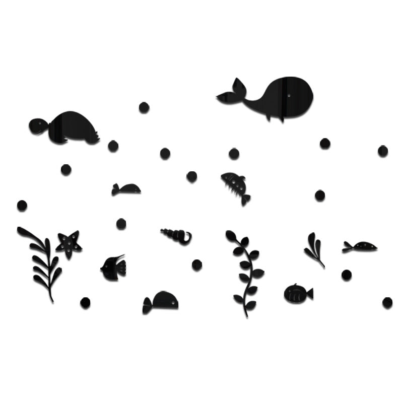 Ocean World Acrylic Mirror Wall Stickers