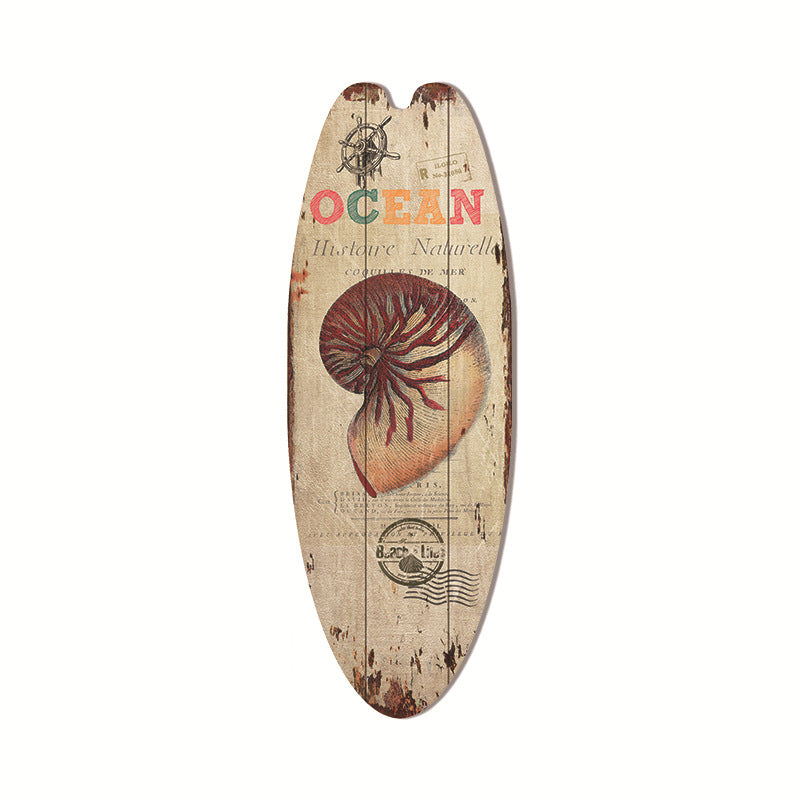 Coastal Surfboard Wooden Wall Hanging