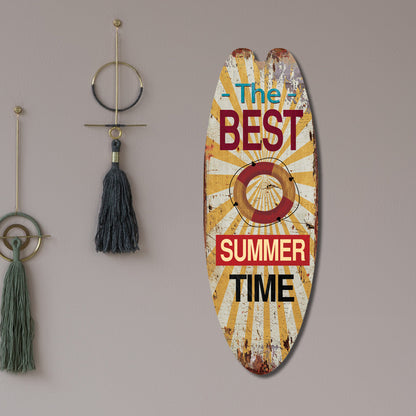 Coastal Surfboard Wooden Wall Hanging