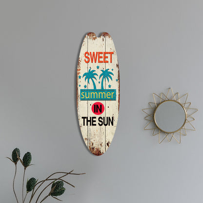 Coastal Surfboard Wooden Wall Hanging
