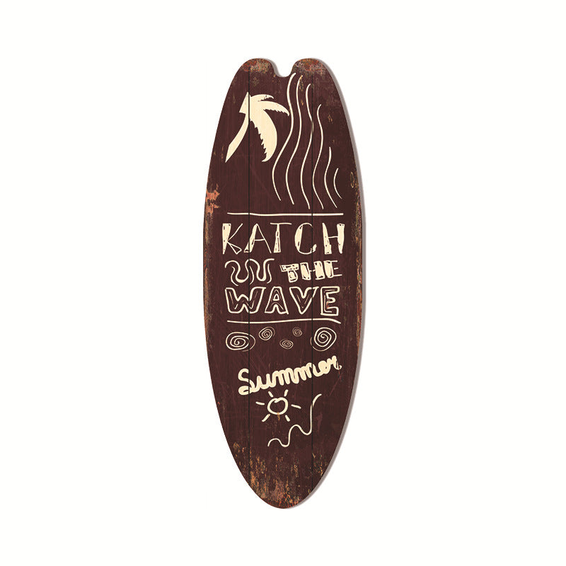 Coastal Surfboard Wooden Wall Hanging