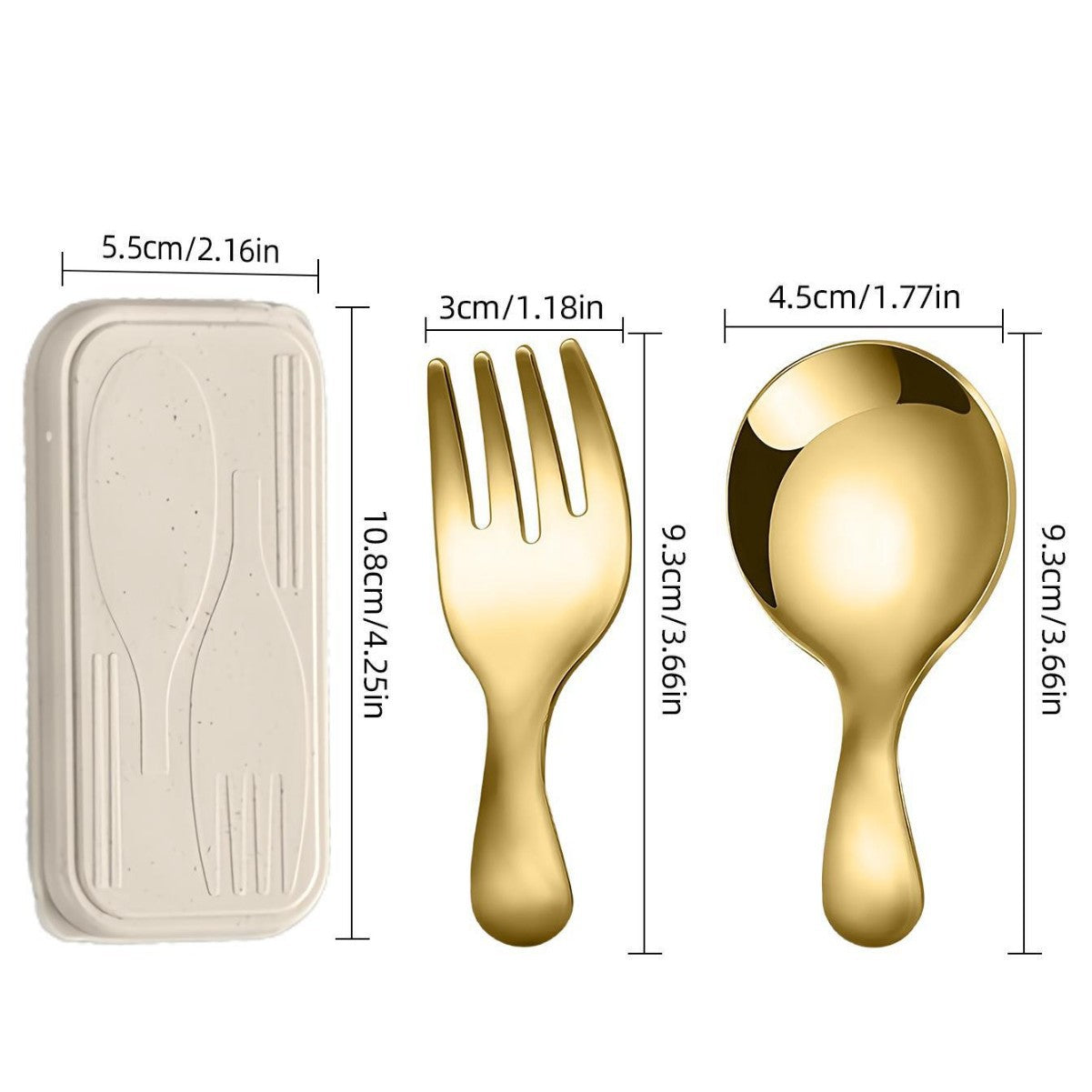 Portable Travel Flatware Set with Case