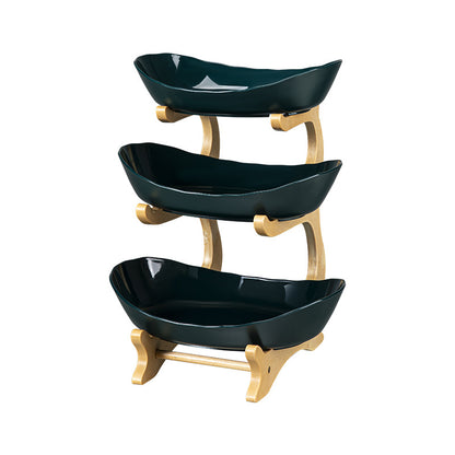 Multi-Tier Fruit & Snack Serving Plate