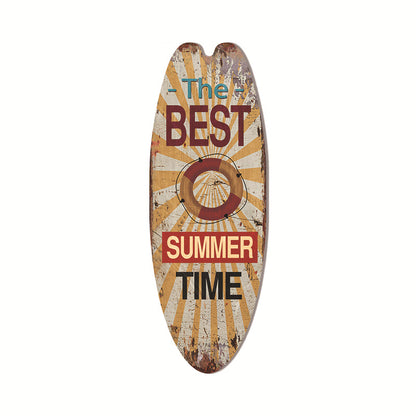 Coastal Surfboard Wooden Wall Hanging