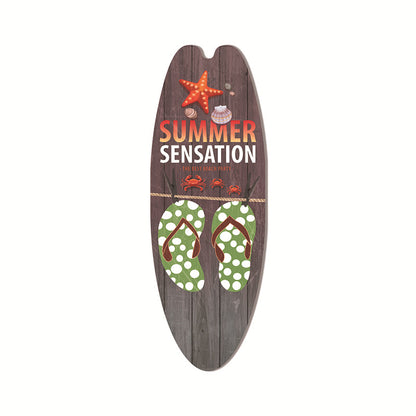 Coastal Surfboard Wooden Wall Hanging