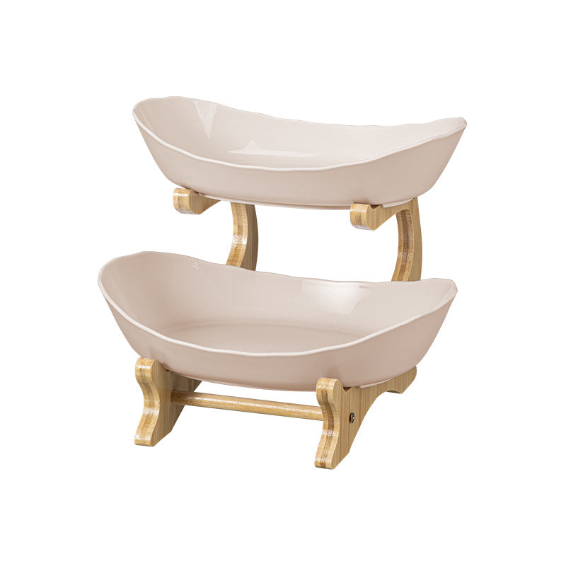 Multi-Tier Fruit & Snack Serving Plate