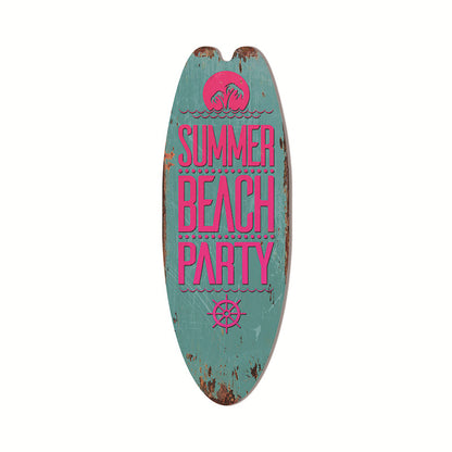 Coastal Surfboard Wooden Wall Hanging