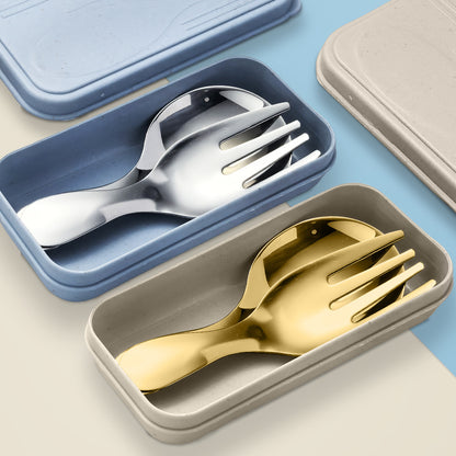 Portable Travel Flatware Set with Case