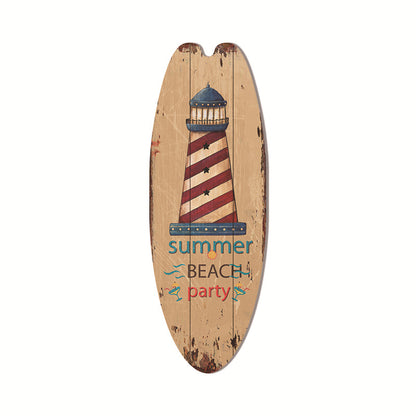 Coastal Surfboard Wooden Wall Hanging