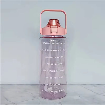 68oz Jumbo Water Jug with Straw & Measurement Markings