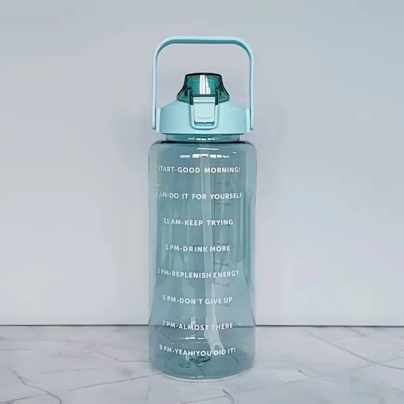 68oz Jumbo Water Jug with Straw & Measurement Markings