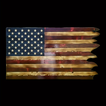 Wooden American Flag Wall Decoration