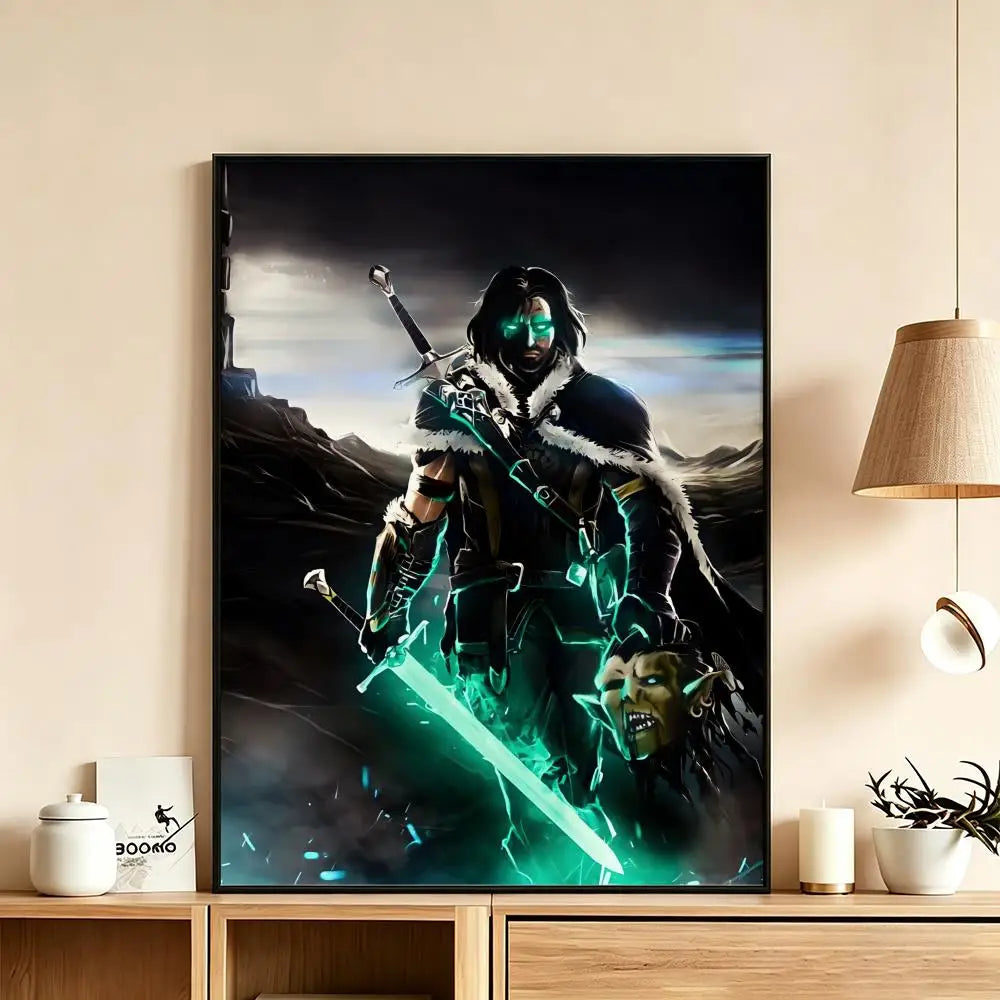 Gaming Wall Art Poster — Assassin's Creed, Shadow of War & More | Multiple Sizes