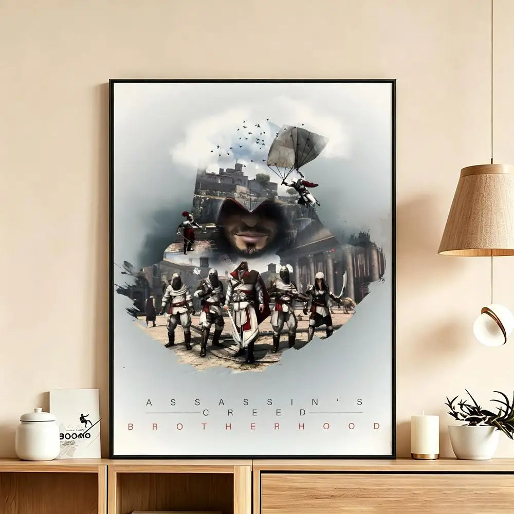 Gaming Wall Art Poster — Assassin's Creed, Shadow of War & More | Multiple Sizes