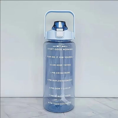 68oz Jumbo Water Jug with Straw & Measurement Markings