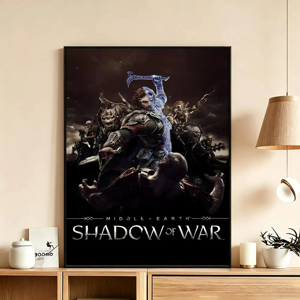 Gaming Wall Art Poster — Assassin's Creed, Shadow of War & More | Multiple Sizes