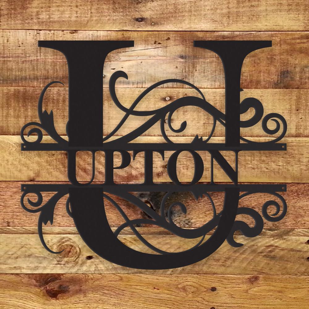 Personalized Family Monogram — Custom Metal Wall Art | 5 Sizes