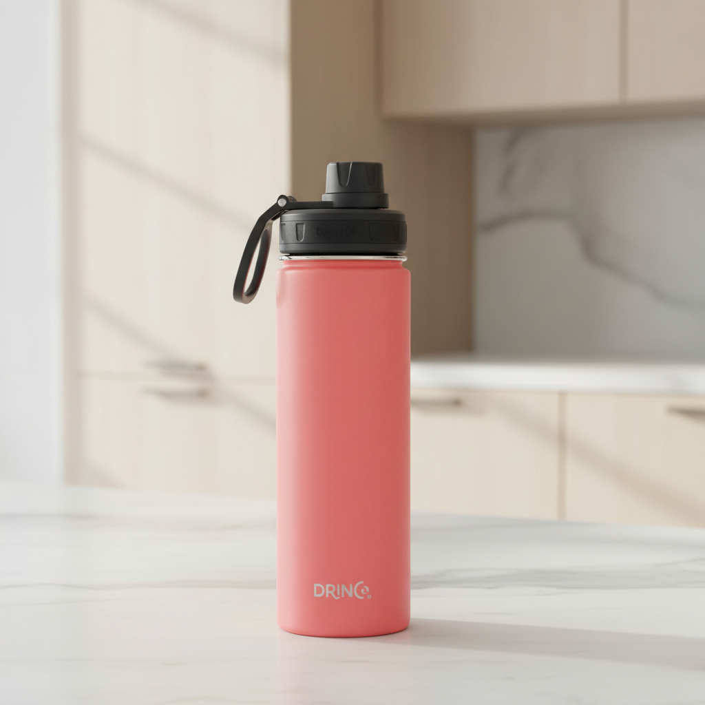 DRINCO® 22 oz. Insulated Stainless Steel Water Bottle — Coral Paradise