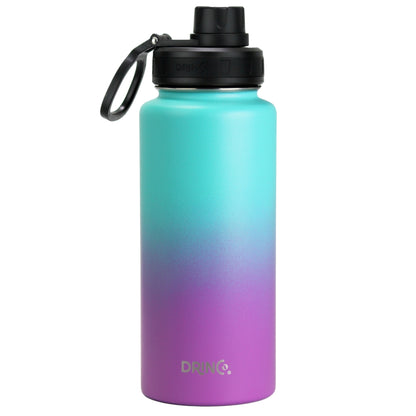 DRINCO® 32 oz. Insulated Stainless Steel Water Bottle — Ombre Fuchsia Teal