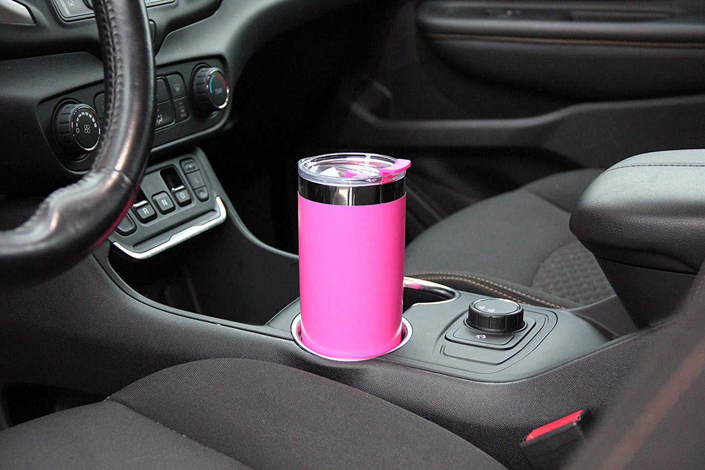 DRINCO® 20 oz. Insulated Tumbler with Spill-Proof Lid — Island Pink