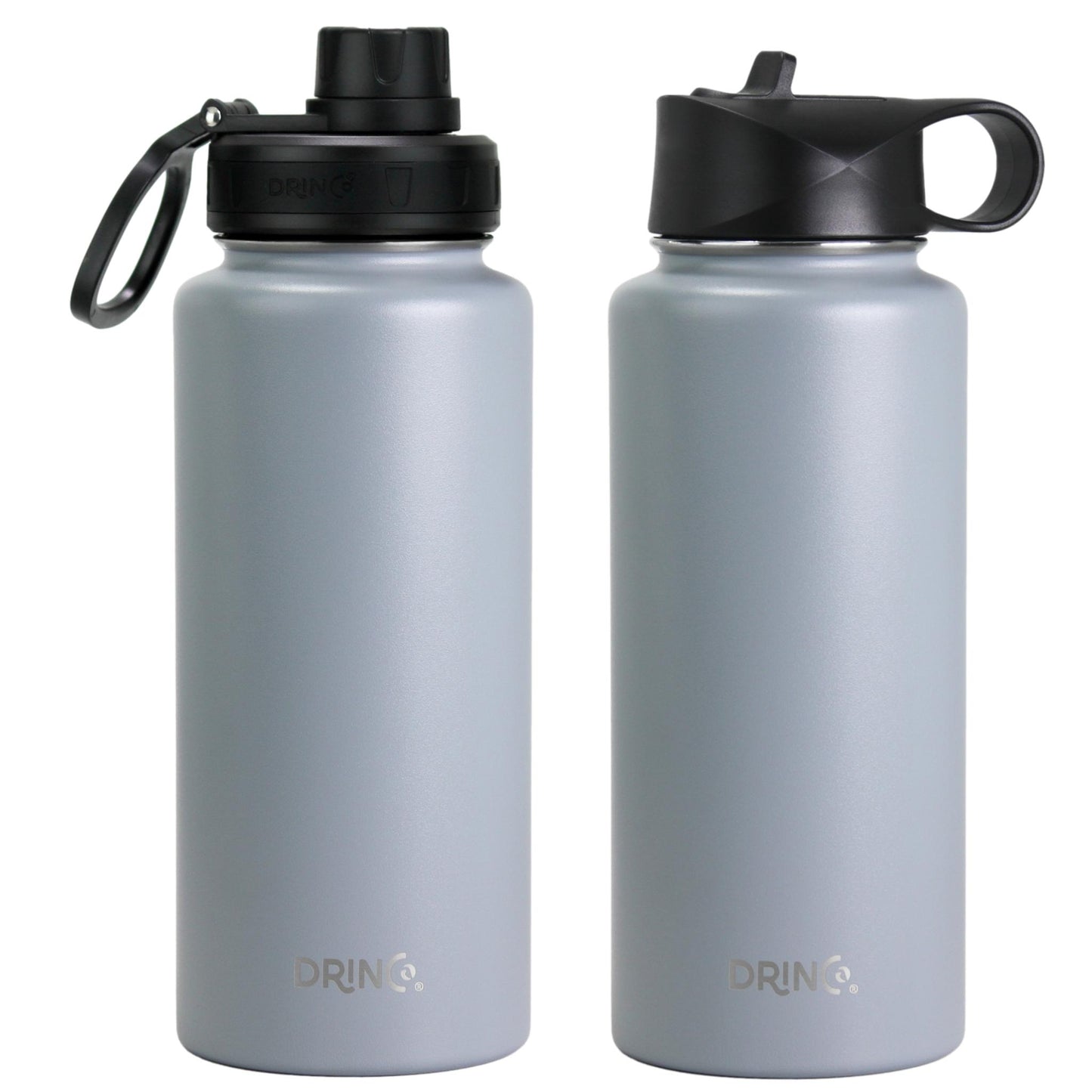 DRINCO® 32 oz. Insulated Stainless Steel Water Bottle — Asphalt Gray