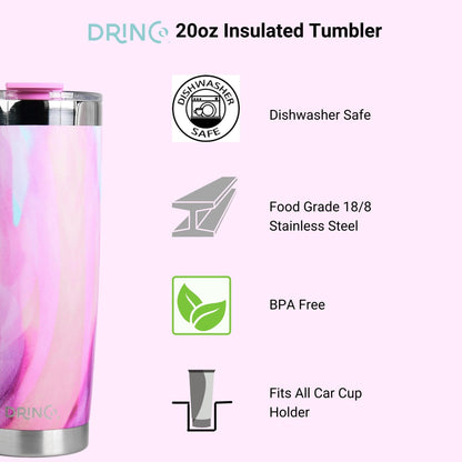 DRINCO® 20 oz. Insulated Tumbler with Spill-Proof Lid — Galaxy