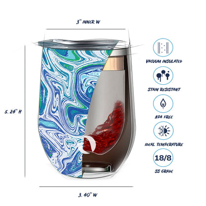 DRINCO® 12 oz. Insulated Stemless Wine Tumbler — Venice Swirl