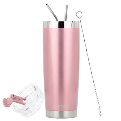 DRINCO® 20 oz. Insulated Tumbler with Spill-Proof Lid — Rose Gold