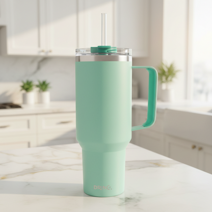 DRINCO® 40 oz. Big Sur Insulated Tumbler with Handle — Sage