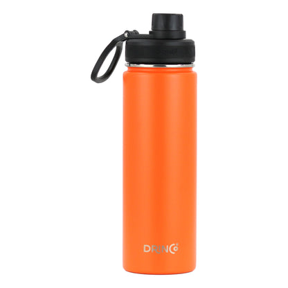 DRINCO® 22 oz. Insulated Stainless Steel Sport Water Bottle — Orange
